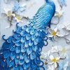 Blue Peafowl Birds Paint By Numbers