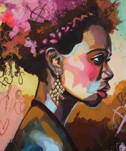 Young African Woman People Paint By Numbers