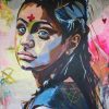 Colorful Loose Braid Women People Paint By Numbers