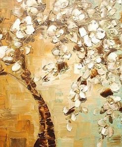 Panel Hand Painted Thick Palette Knife Painting - DIY Paint By Numbers - Numeral Paint