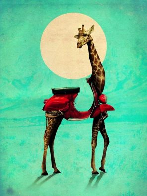 Giraffe Moon paint by numbers