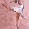 Girl in Ballet Lesson paint by numbers