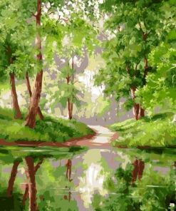 Green River Woods paint by numbers