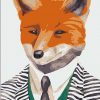 Handsome Fox paint by numbers