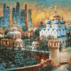 Harsh Winter in Moscow paint by numbers