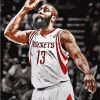 James Harden paint by numbers