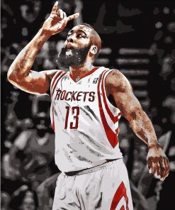 James Harden paint by numbers