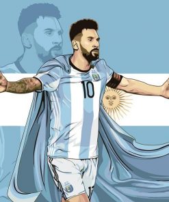 Lionel Messi paint by numbers