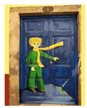 Little Prince On The Door paint by numbers