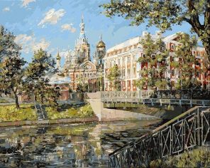 Moscow River paint by numbers