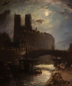 Paris by Moonlight paint by numbers