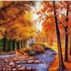 Autumn Tree Forest  Landscape Paint By Numbers