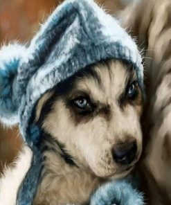 Dog In Bathrobe Animals Paint By Numbers
