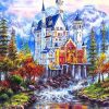 Fantasy Castle Landscape City - DIY Paint By Numbers - Numeral Paint