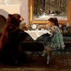 girl and Bear paint by numbers