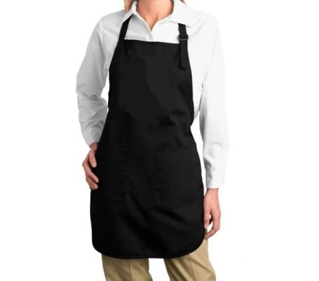 black apron