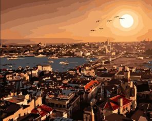 istanbul city paint by numbers