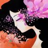 Orchid Girl People Paint By Numbers