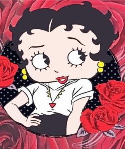 Betty Boop Cartoon Paint By Numbers