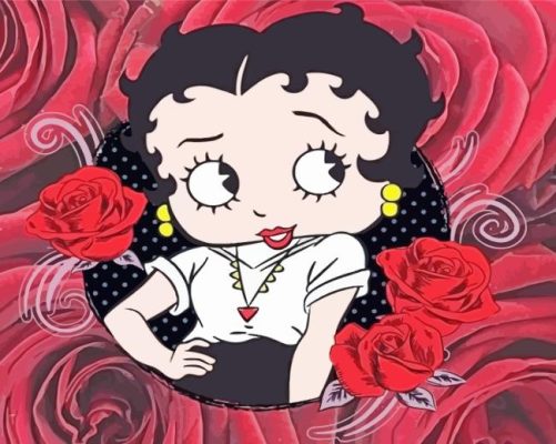 Betty Boop Cartoon Paint By Numbers