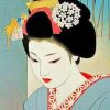 Japanese Beautiful Woman paint by numbers