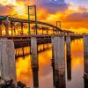 Long Beach Bridge California Sunset NEW Paint By Numbers