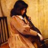 Chinese Girl Playing Cello NEW Paint By Numbers