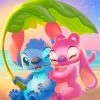 Stitch And His Cute Wifey NEW Paint By Numbers