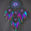 Black And Purple Dream Catcher paint by numbers