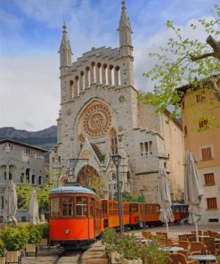 Church Of Sant Bartomeu Spain paint by numbers