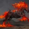 Fire Horse paint by number