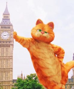 Garfield with big ben paint by numbers