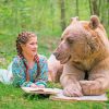 Girl And Bear paint by numbers