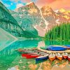 Moraine Lake Canada paint by numbers