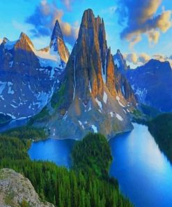 Mount Assiniboine Provincial Park Canada paint By Numbers