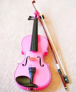 Pink Violin paint by numbers