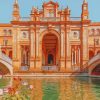 Plaza De Espana Seville paint by numbers