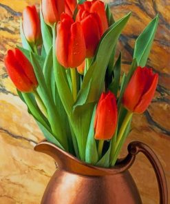 Red Tulips Photography paint by numbers