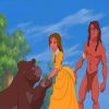 Tarzan And Princess paint by numbers