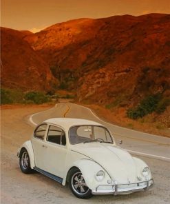 White Classic VW paint by numbers