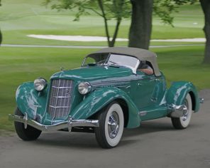 Auburn 852 Speedster paint by numbers