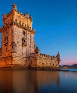 Belem Tower Portugal paint by numbers