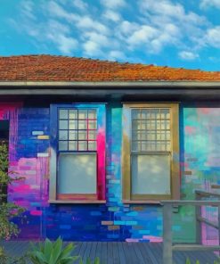 Colorful House paint by numbers