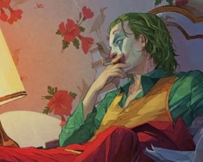 Joker Smoking Paint by numbers