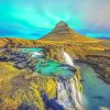 Kirkjufell Northern Lights paint by numbers