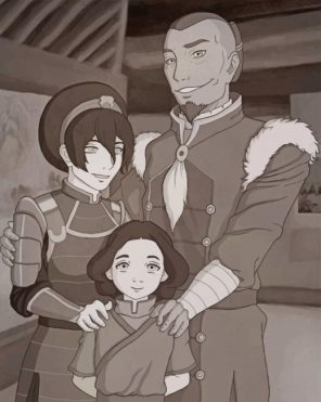 Legend Of Korra Sokka Family Paint by numbers