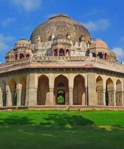 Lodhi Garden Delhi paint by numbers