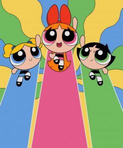 Powerpuff Girls Animation paint by numbers