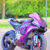 Purple Motorcycle paint by numbers