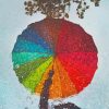 Rainbow Umbrellapaint by numbers